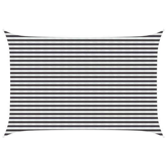 vidaXL Sunshade Sail Anthracite and White 3 x 4 m HDPE