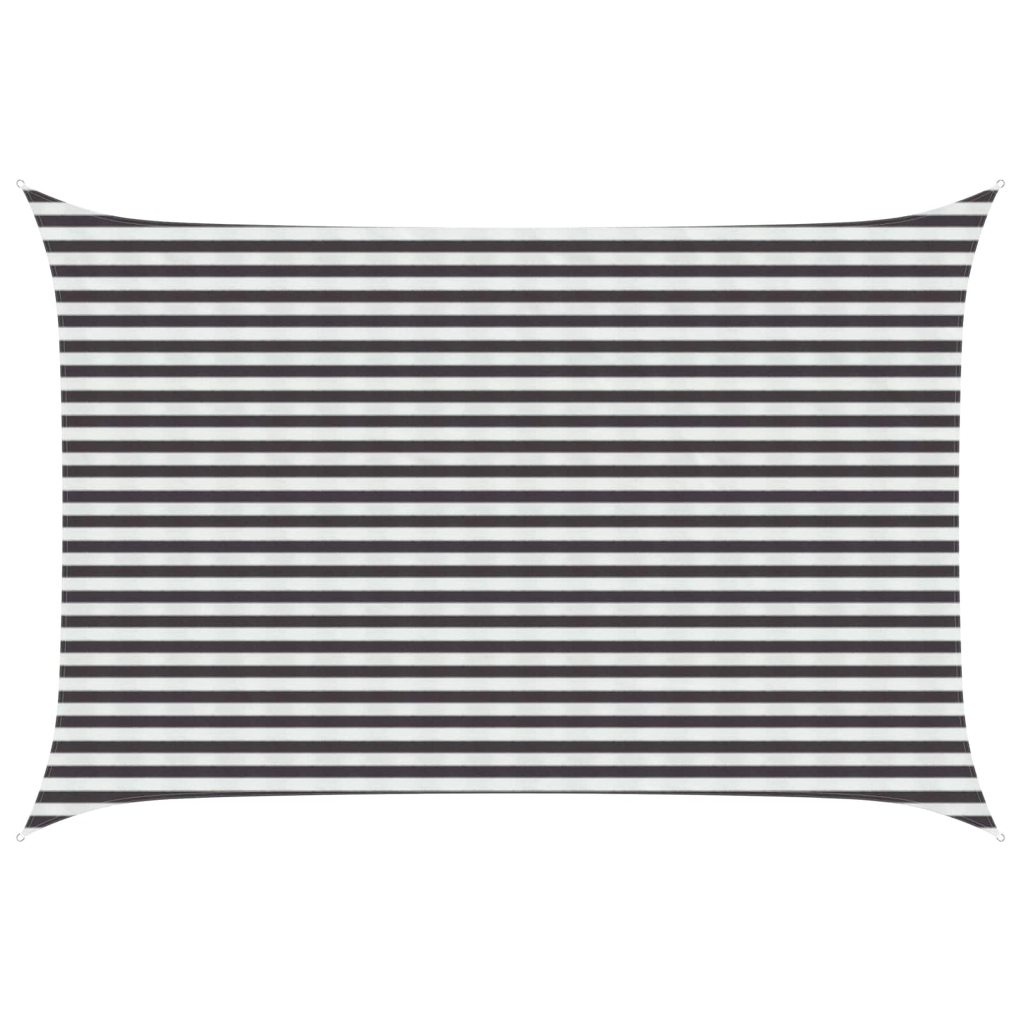 vidaXL Sunshade Sail Anthracite and White 3 x 5 m HDPE