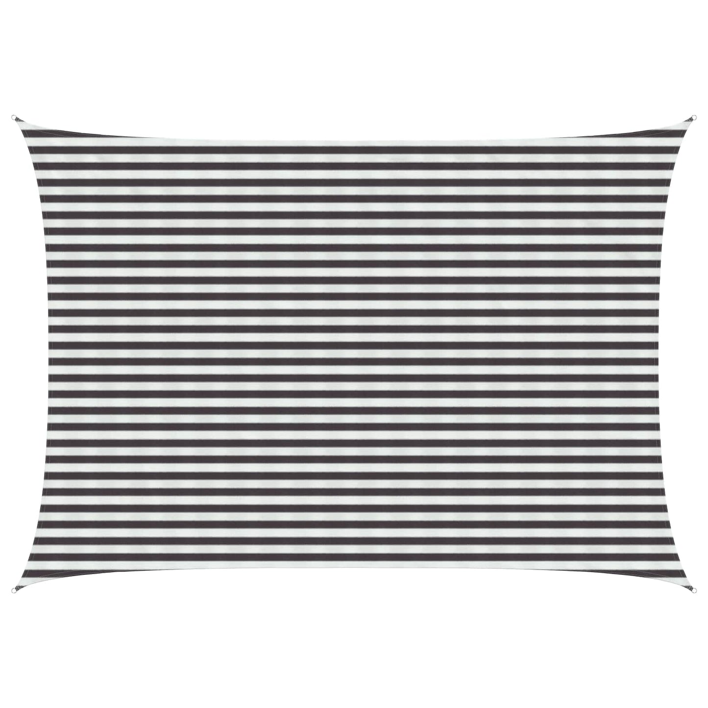 vidaXL Sunshade Sail Anthracite and White 3.5 x 4.5 m HDPE