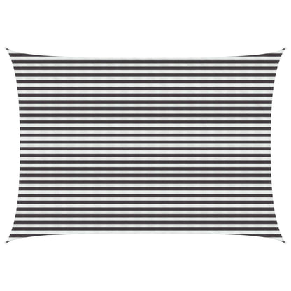 vidaXL Sunshade Sail Anthracite and White 3.5 x 4.5 m HDPE
