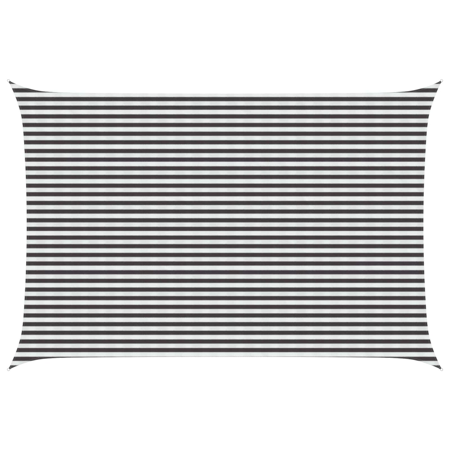 vidaXL Sunshade Sail Anthracite and White 4 x 5 m HDPE