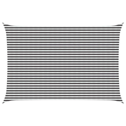 vidaXL Sunshade Sail Anthracite and White 4 x 7 m HDPE