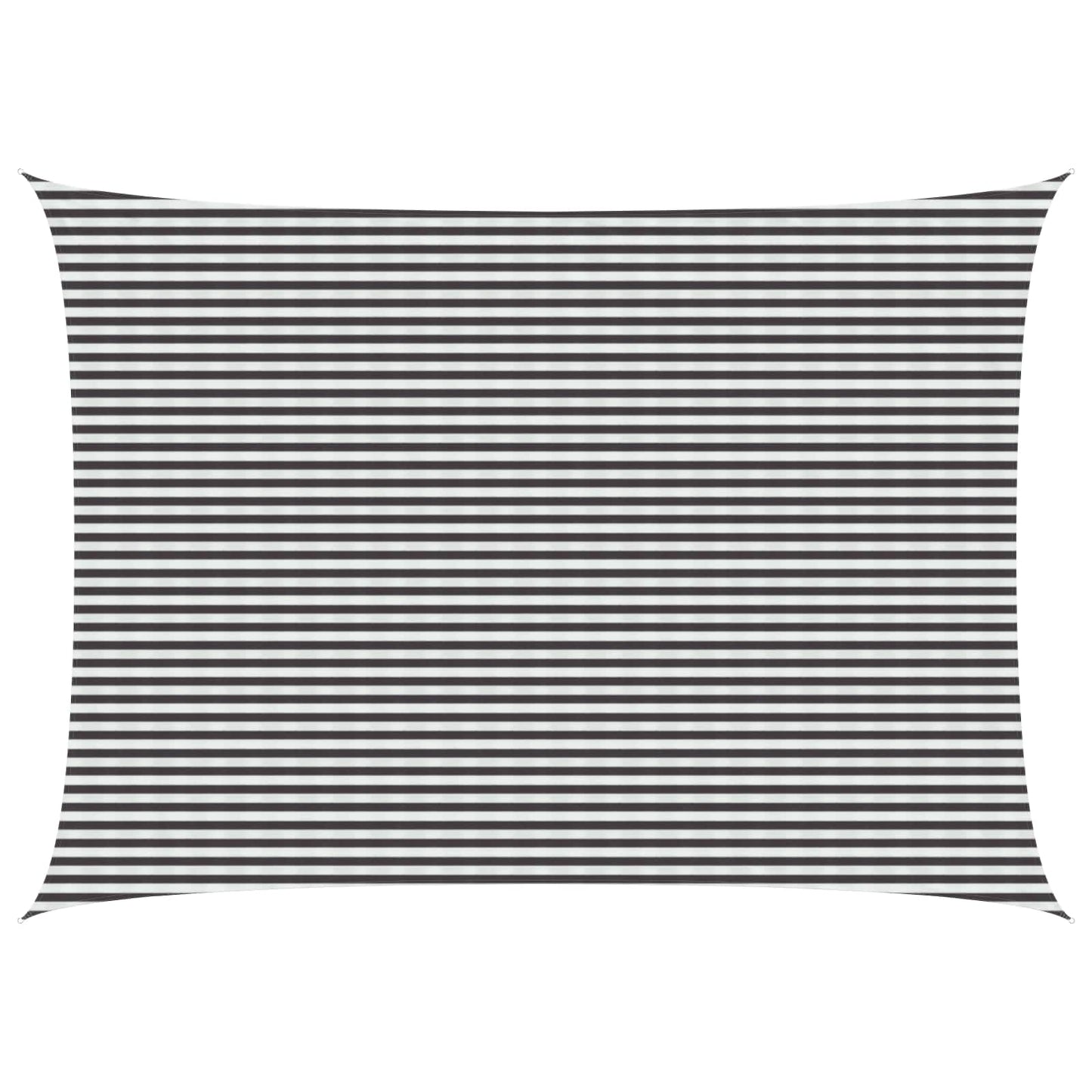 vidaXL Sunshade Sail Anthracite and White 5 x 6 m HDPE