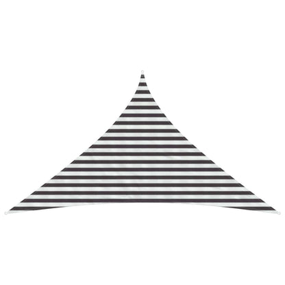 vidaXL Sunshade Sail Anthracite and White 3 x 3 x 4.2 m HDPE