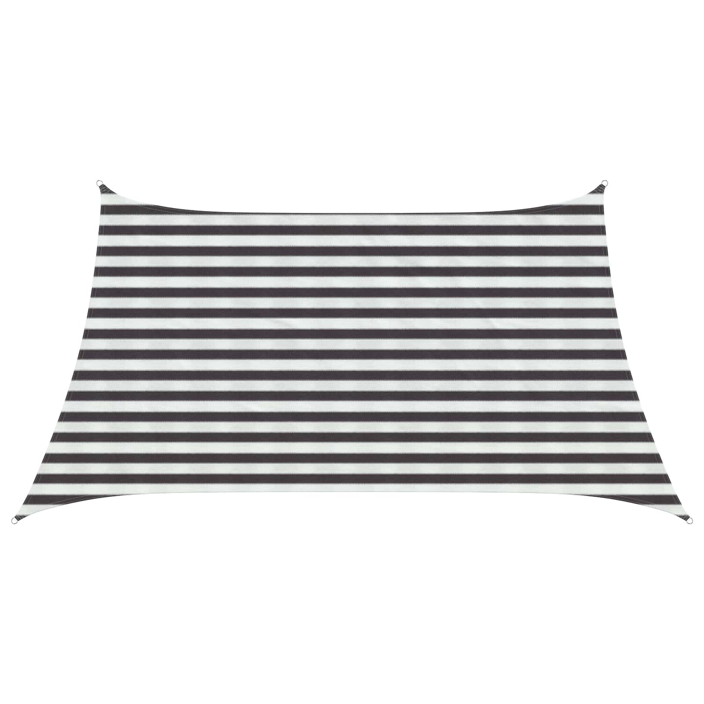 vidaXL Sunshade Sail Anthracite and White 3 / 4 x 2 m HDPE