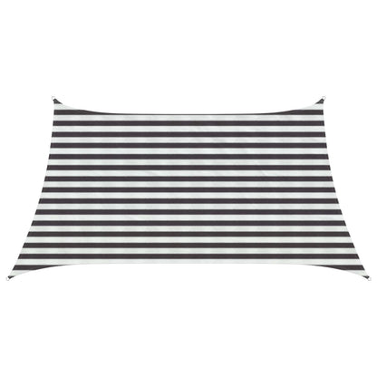 vidaXL Sunshade Sail Anthracite and White 3 / 4 x 2 m HDPE
