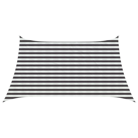 vidaXL Sunshade Sail Anthracite and White 3 / 4 x 2 m HDPE