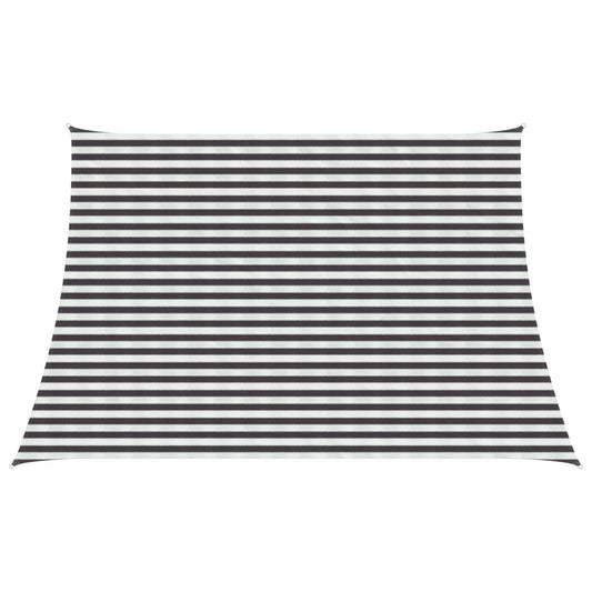 vidaXL Sunshade Sail Anthracite and White 4 / 5 x 3 m HDPE