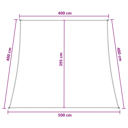 vidaXL Sunshade Sail Anthracite and White 4 / 5 x 4 m HDPE