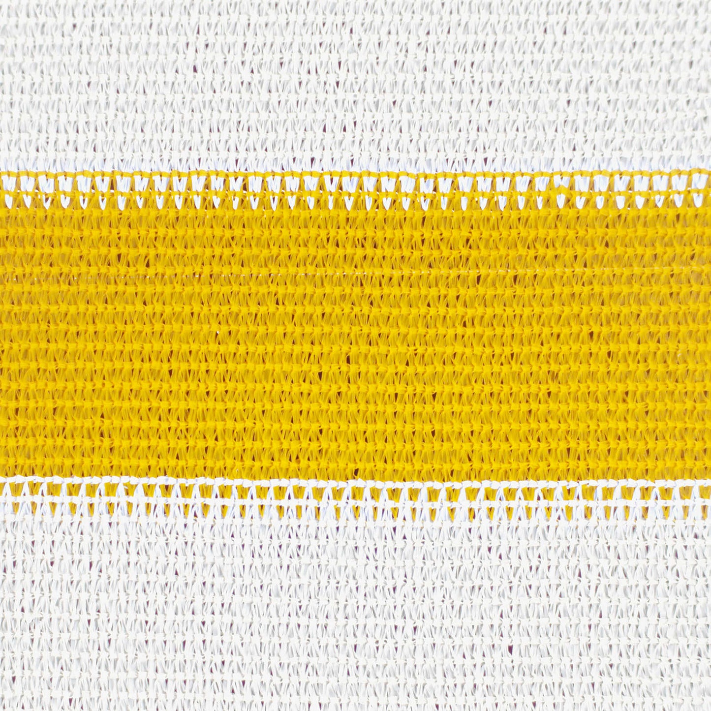 vidaXL Sunshade Sail Yellow and White 2.5 x 5 m HDPE