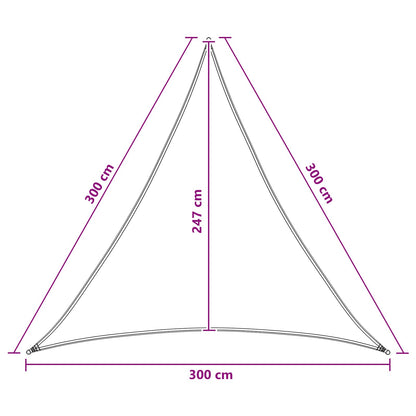 vidaXL Sunshade Sail 3 x 3 x 3 m HDPE