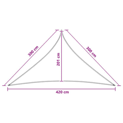 vidaXL Sunshade Sail 3 x 3 x 4.2 m HDPE
