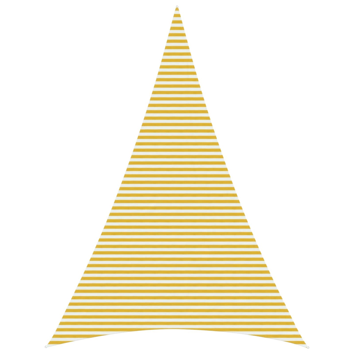 vidaXL Sunshade Sail 5 x 7 x 7 m HDPE Triangular Yellow and White