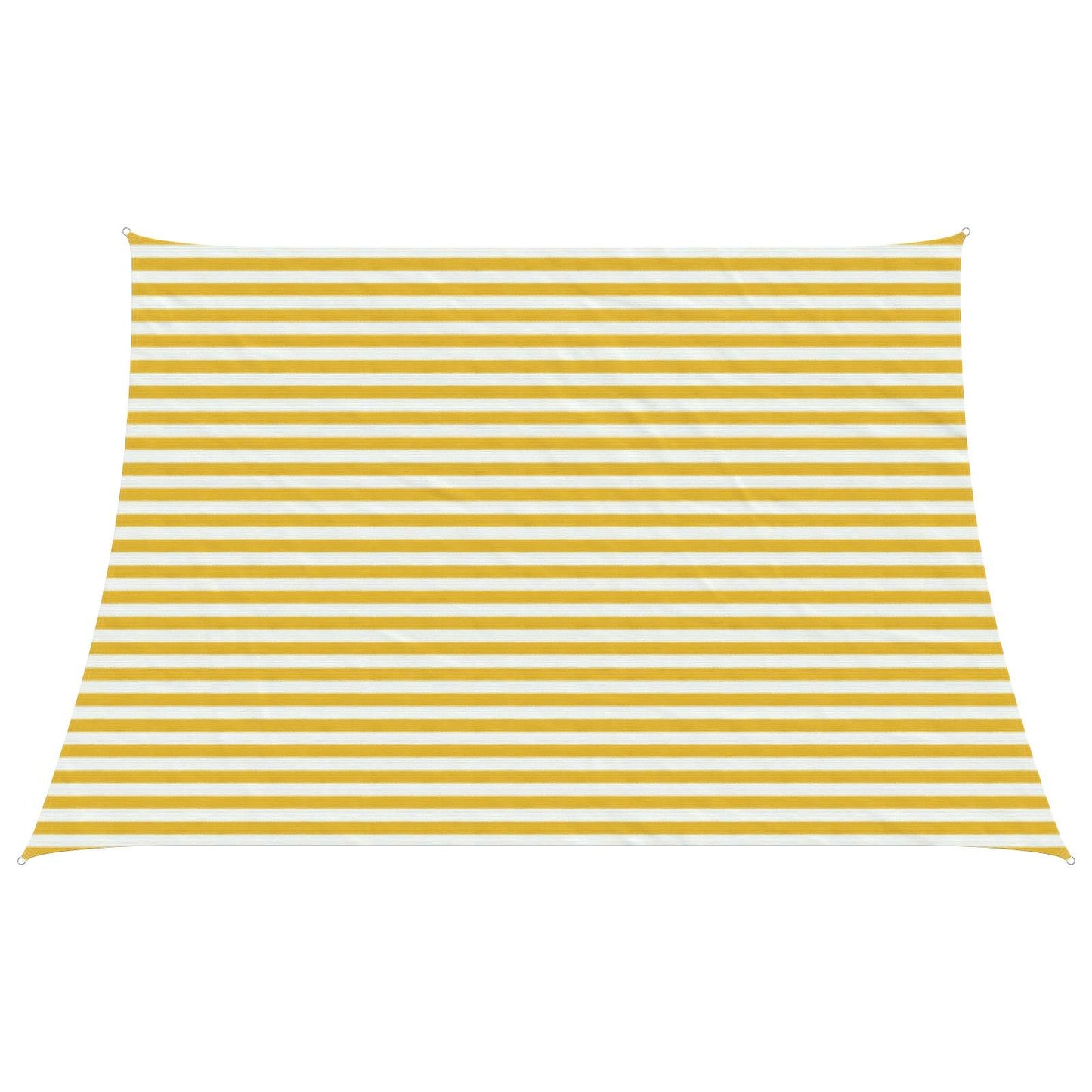 vidaXL Sunshade Sail Yellow and White 3 / 4 x 3 m HDPE