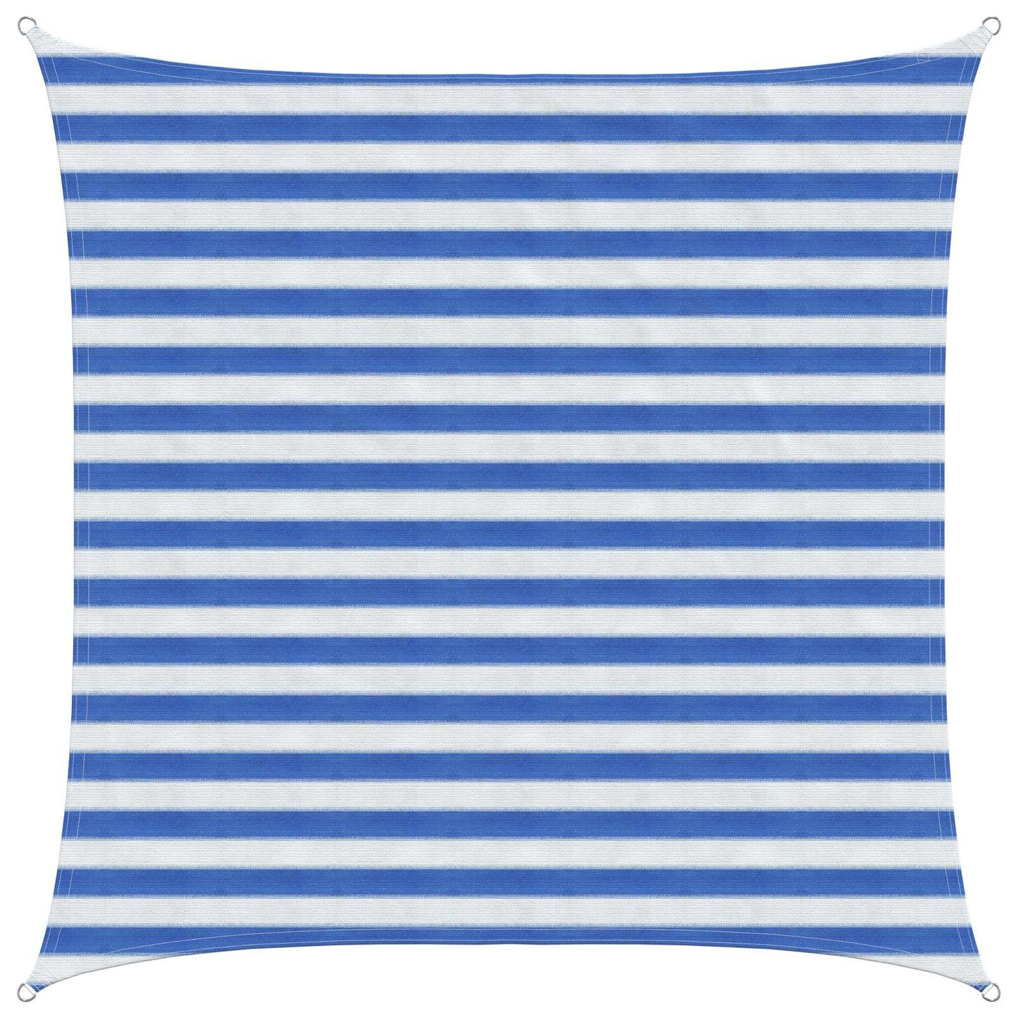 vidaXL Sunshade Sail Blue and White 2 x 2 m HDPE