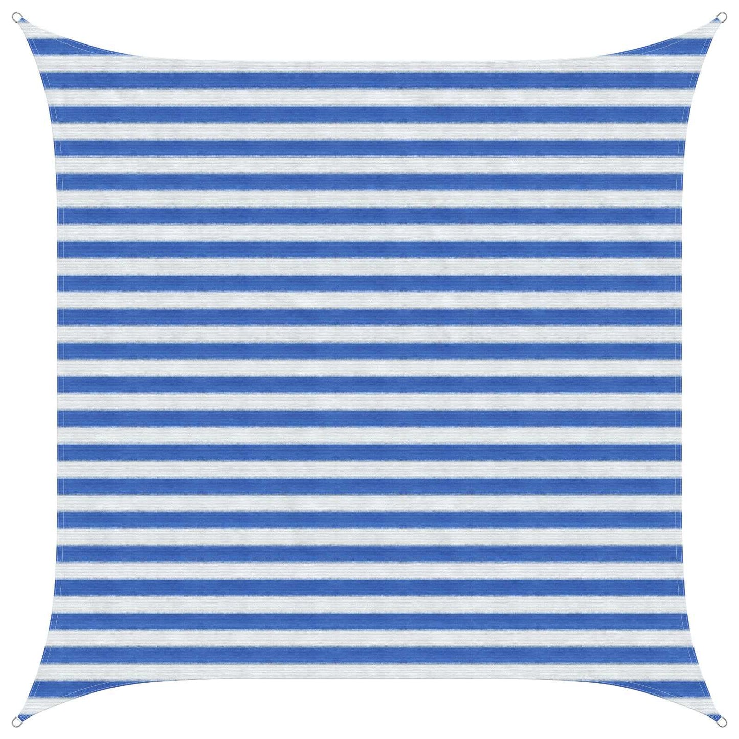 vidaXL Sunshade Sail Blue and White 2.5 x 2.5 m HDPE