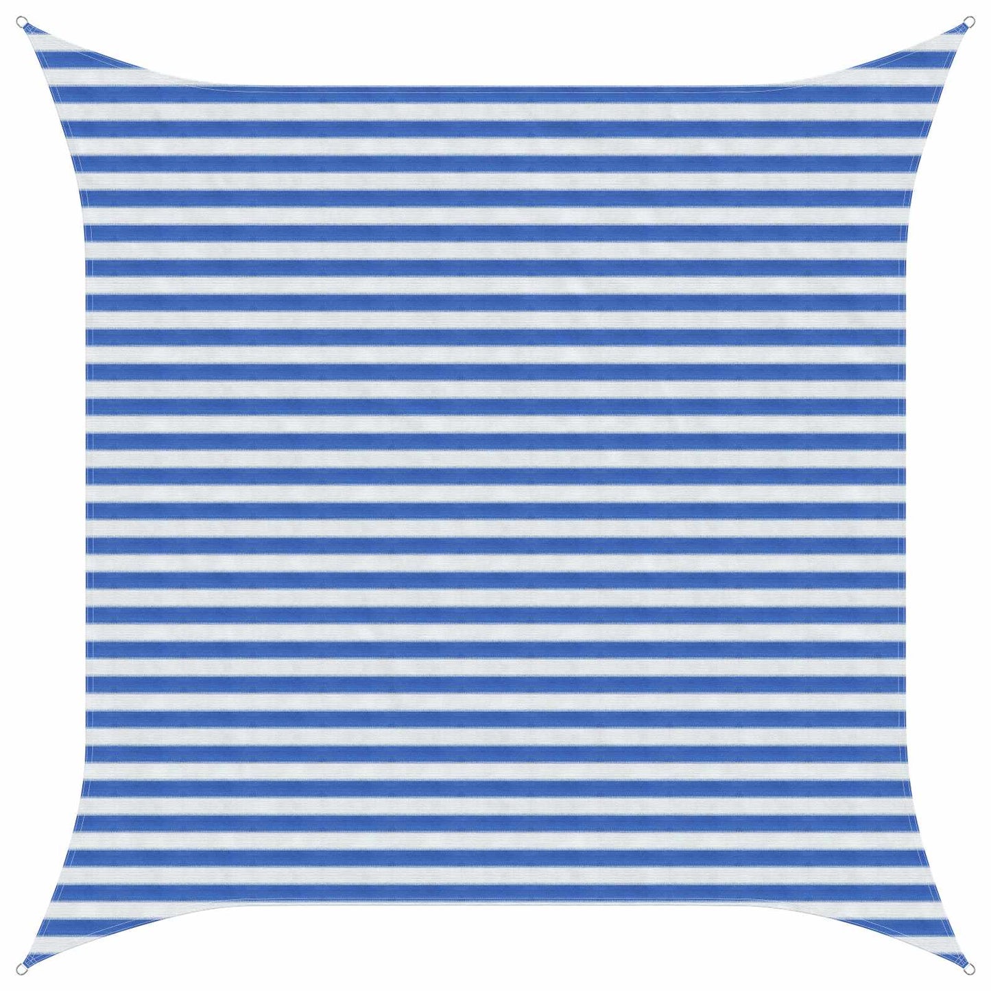 vidaXL Sunshade Sail Blue and White 3 x 3 m HDPE