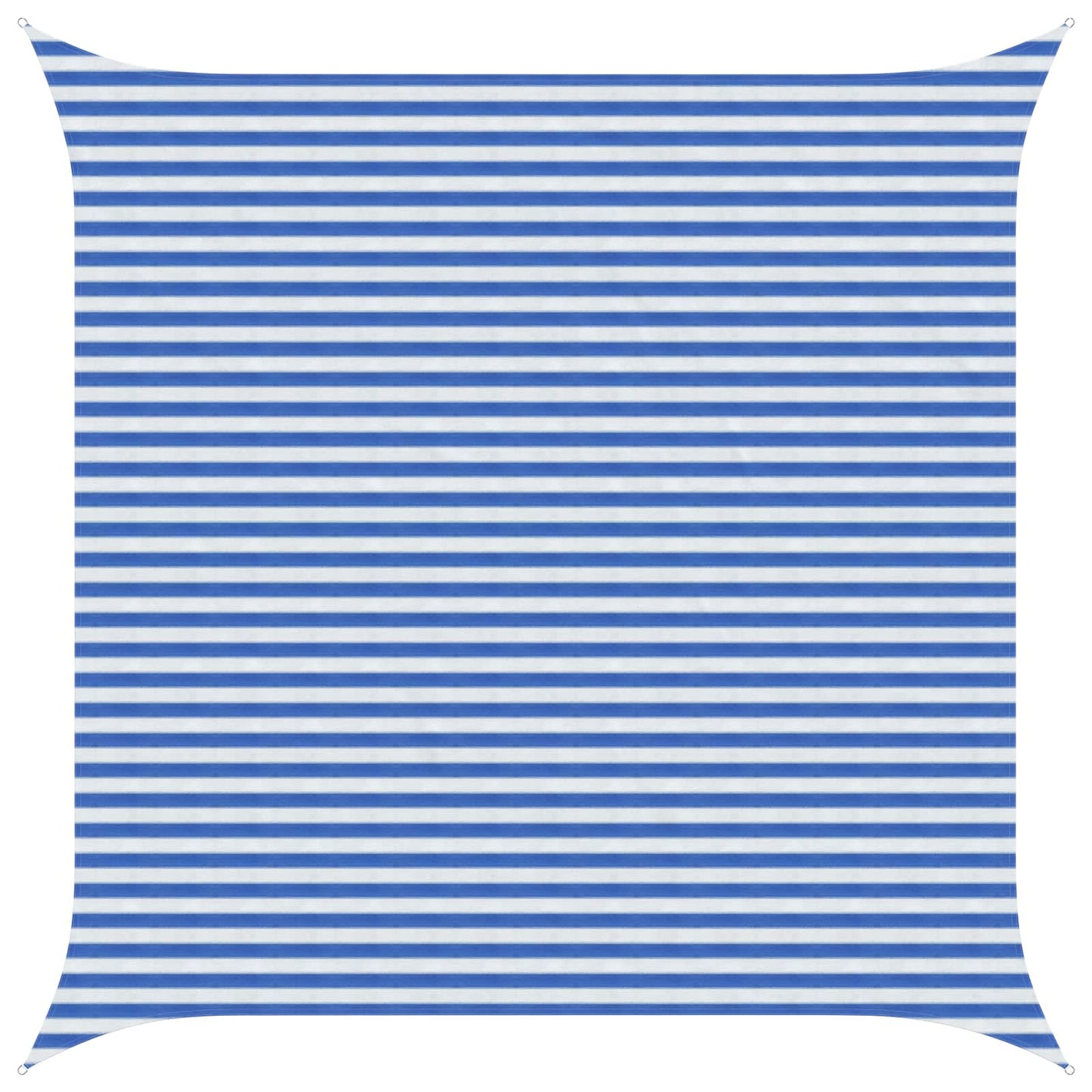 vidaXL Sunshade Sail Blue and White 4.5 x 4.5 m HDPE