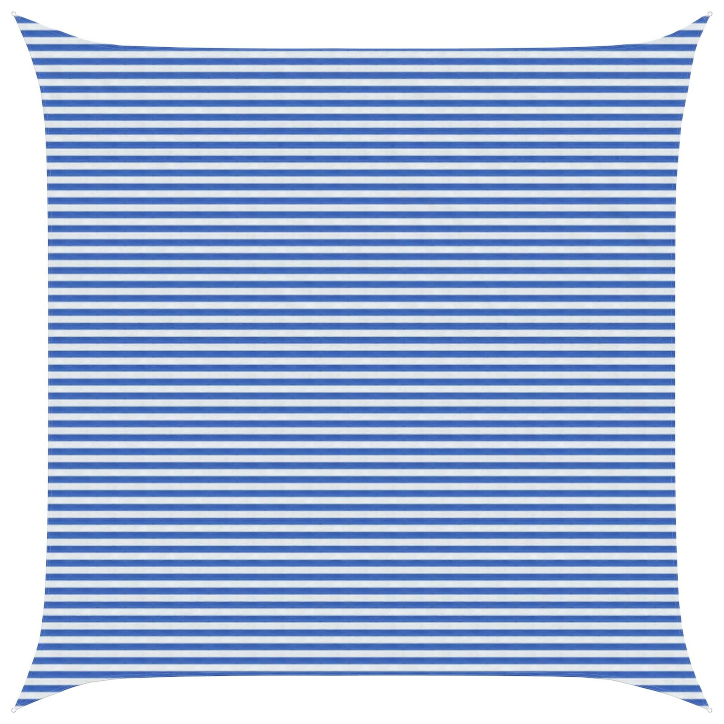 vidaXL Sunshade Sail Blue and White 7 x 7 m HDPE