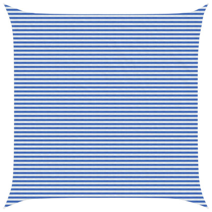 vidaXL Sunshade Sail Blue and White 7 x 7 m HDPE