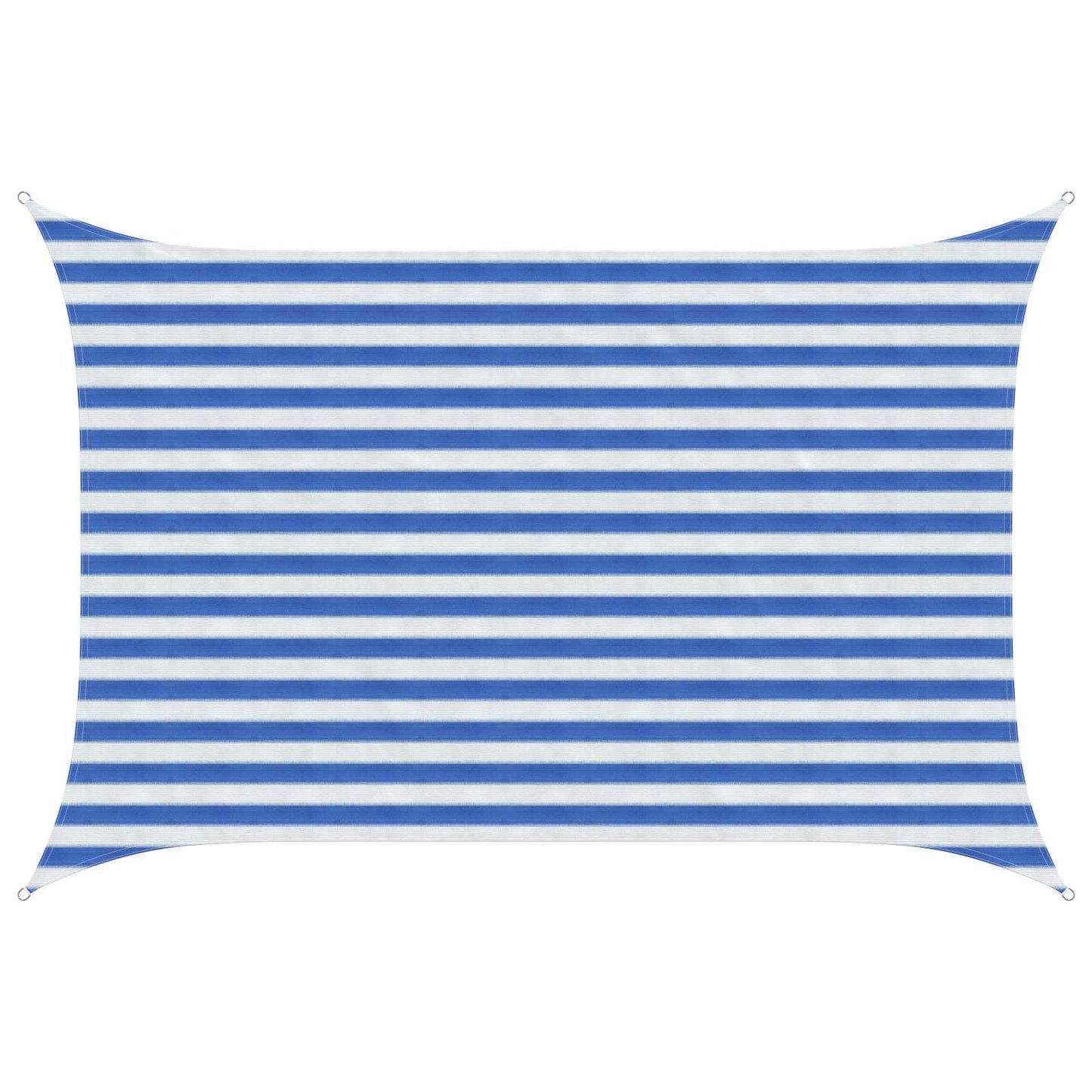 vidaXL Sunshade Sail Blue and White 2 x 3.5 m HDPE
