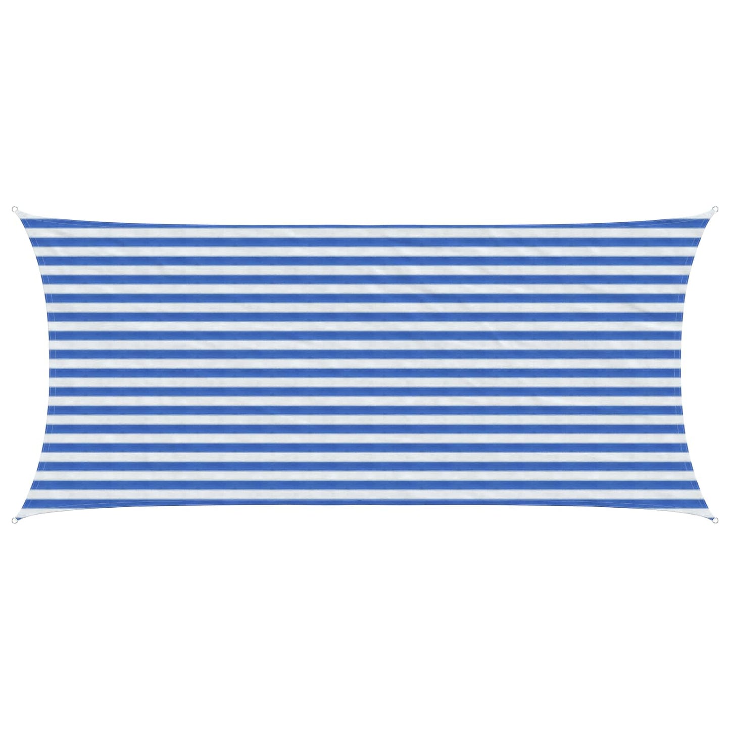 vidaXL Sunshade Sail Blue and White 2 x 4.5 m HDPE