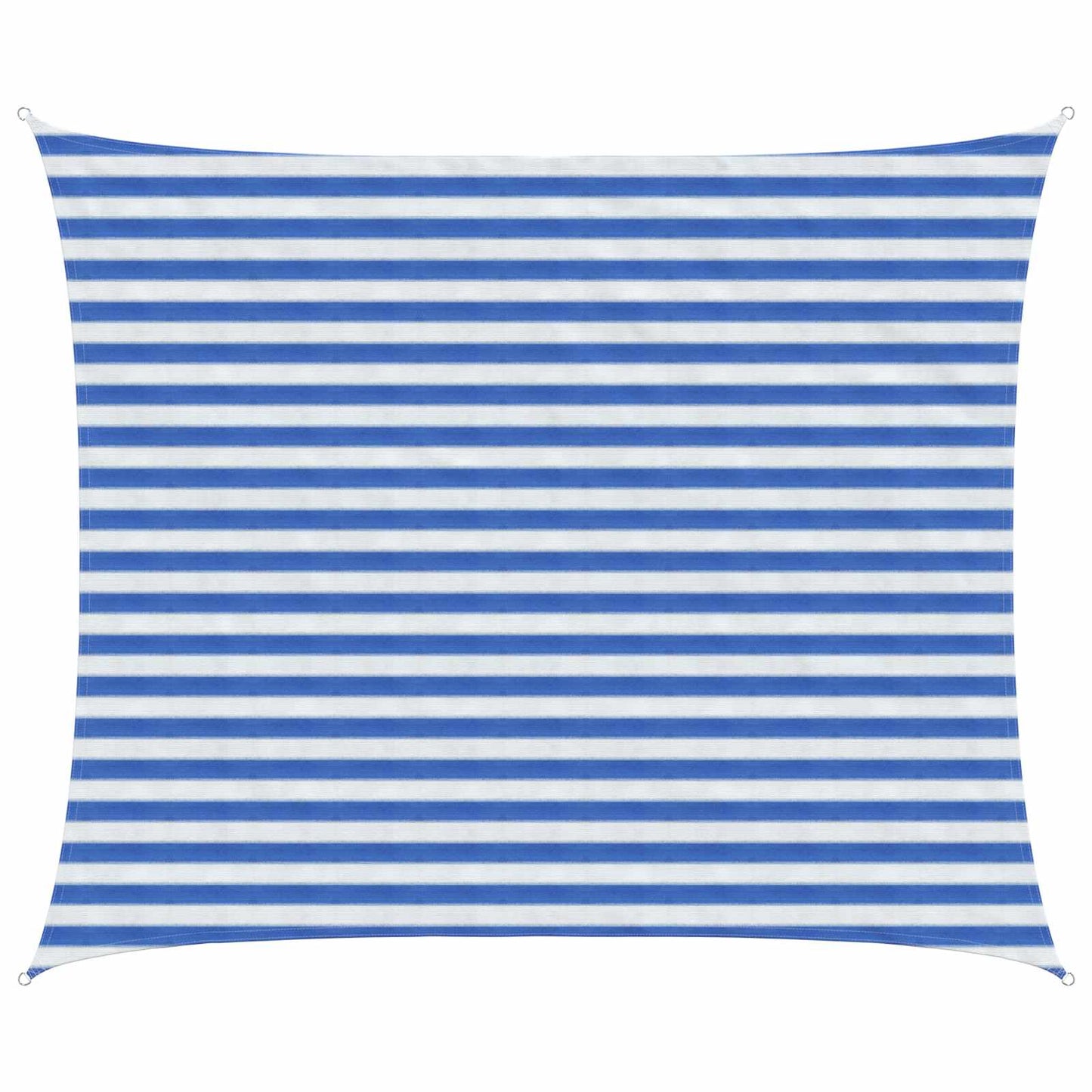 vidaXL Sunshade Sail Blue and White 2.5 x 3 m HDPE