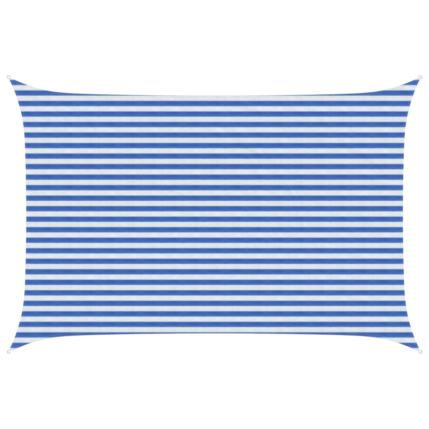 vidaXL Sunshade Sail Blue and White 3 x 4.5 m HDPE