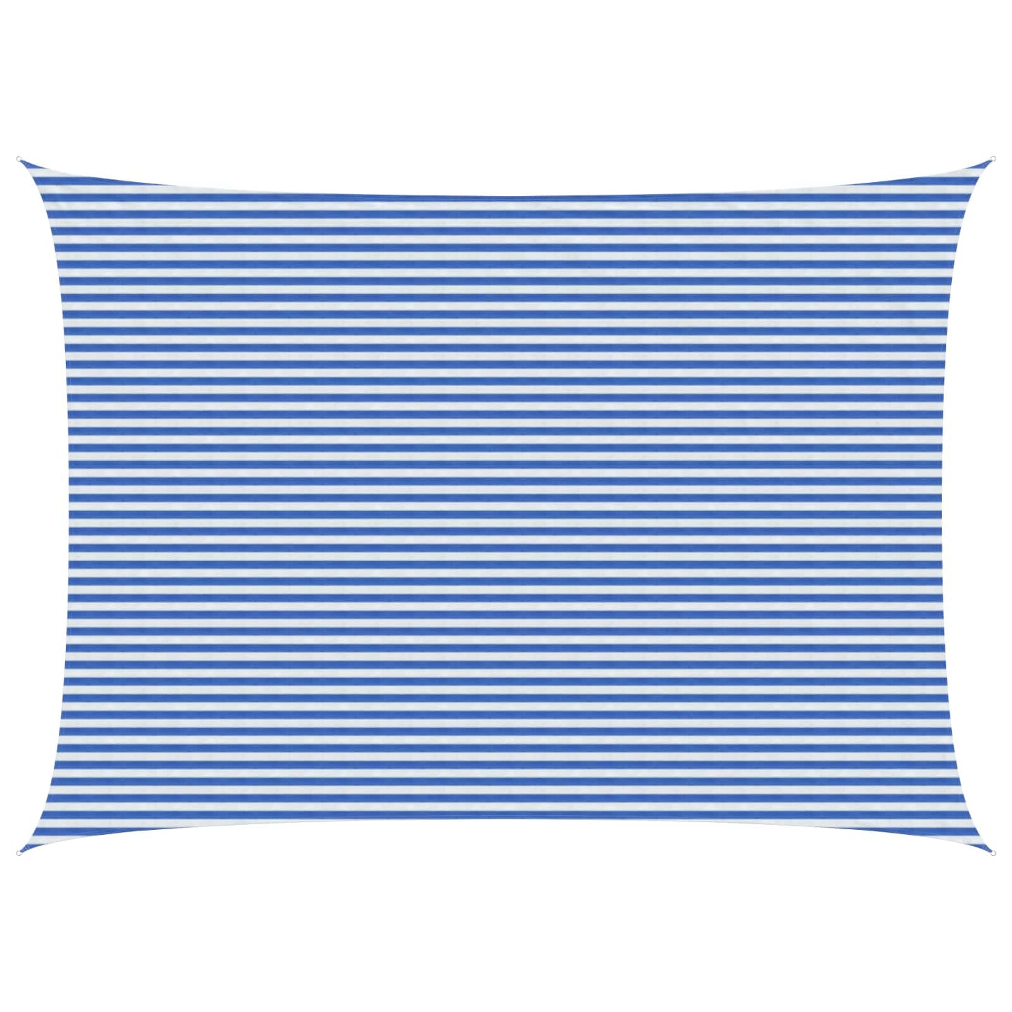 vidaXL Sunshade Sail Blue and White 5 x 6 m HDPE