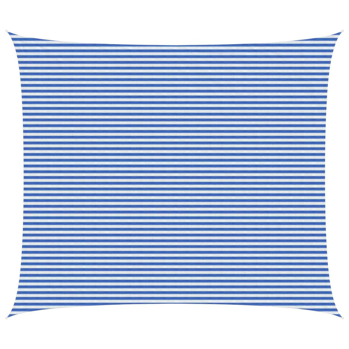 vidaXL Sunshade Sail Blue and White 6 x 8 m HDPE