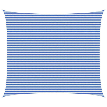vidaXL Sunshade Sail Blue and White 6 x 8 m HDPE