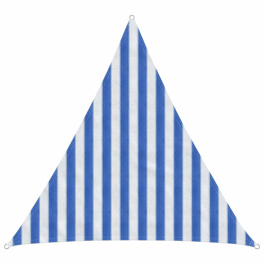 vidaXL Sunshade Sail Blue and White 2 x 2 x 2 m HDPE