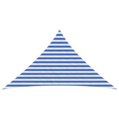 vidaXL Sunshade Sail Blue and White 2.5 x 2.5 x 3.5 m HDPE