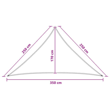 vidaXL Sunshade Sail Blue and White 2.5 x 2.5 x 3.5 m HDPE