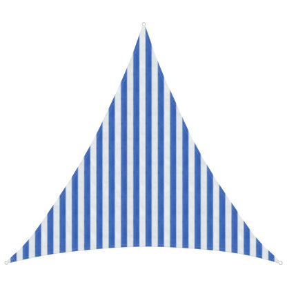 vidaXL Sunshade Sail Blue and White 3 x 3 x 3 m HDPE