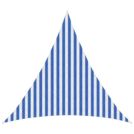 vidaXL Sunshade Sail Blue and White 3 x 3 x 3 m HDPE