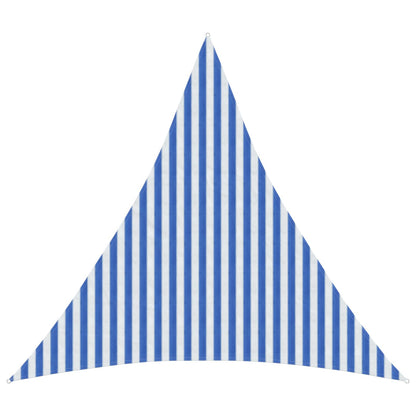 vidaXL Sunshade Sail Blue and White 3.6 x 3.6 x 3.6 m HDPE