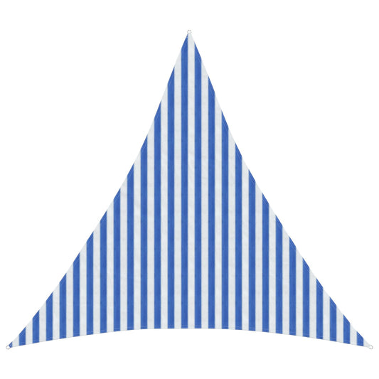 vidaXL Sunshade Sail Blue and White 3.6 x 3.6 x 3.6 m HDPE
