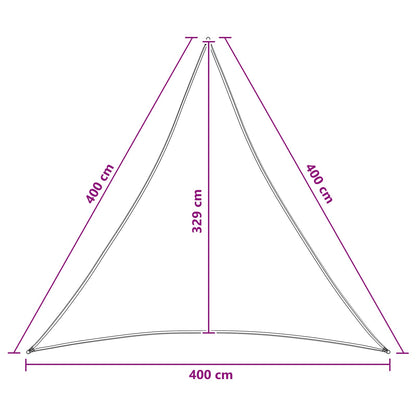 vidaXL Sunshade Sail 4 x 4 x 4 m HDPE