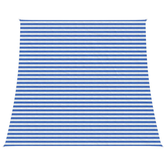 vidaXL Sunshade Sail Blue and White 4 / 5 x 4 m HDPE