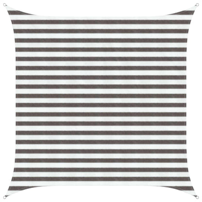 vidaXL Sunshade Sail Light Grey and White 2.5 x 2.5 m HDPE