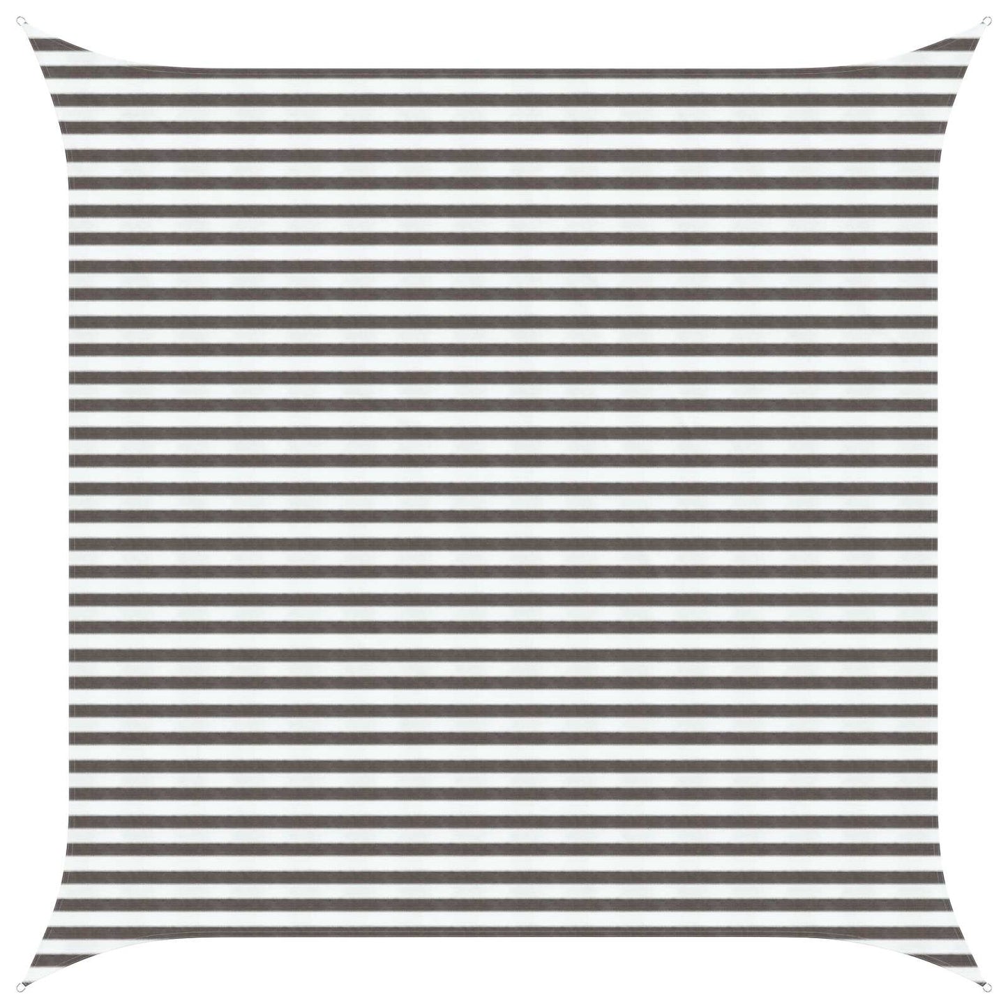 vidaXL Sunshade Sail Light Grey and White 4 x 4 m HDPE