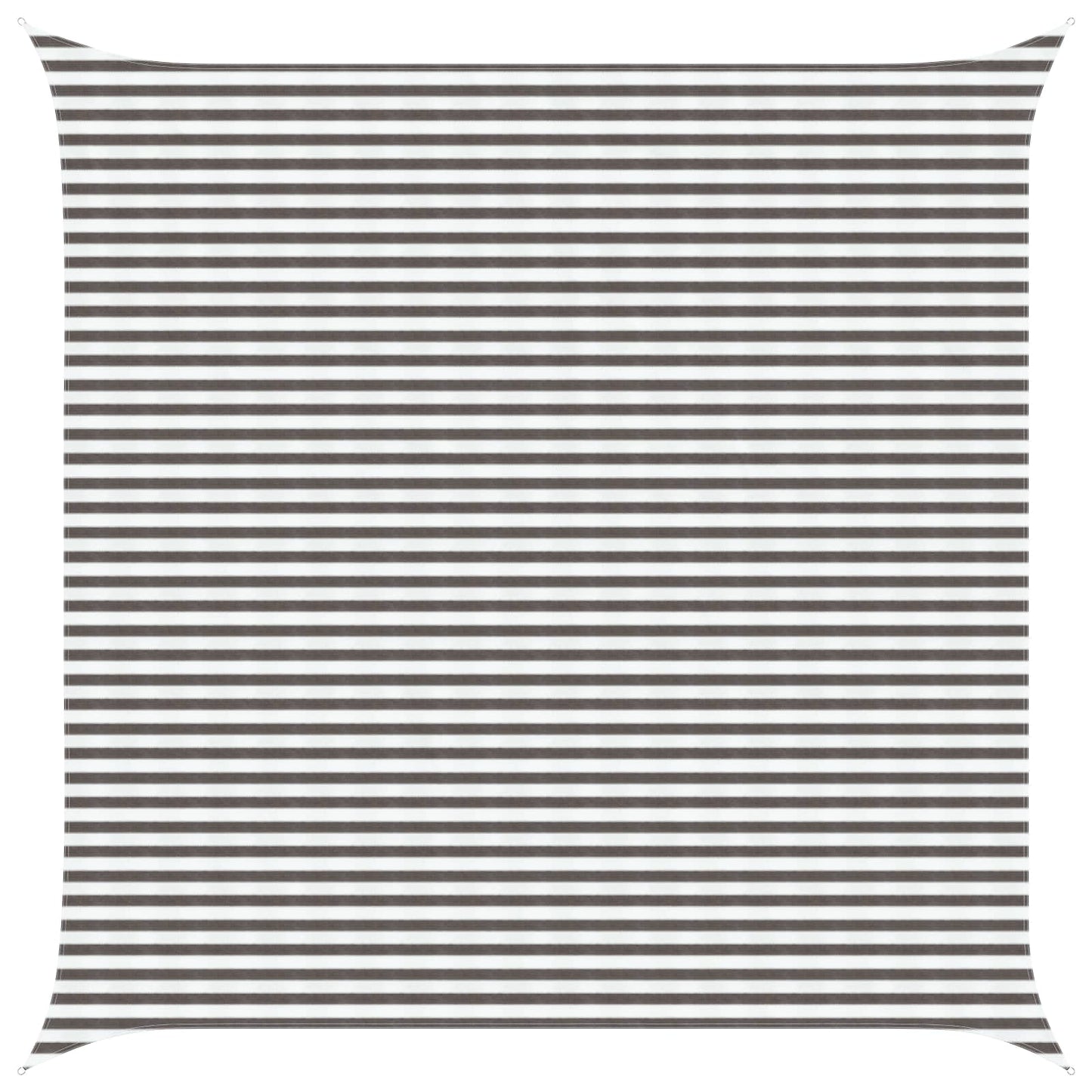 vidaXL Sunshade Sail Light Grey and White 4.5 x 4.5 m HDPE