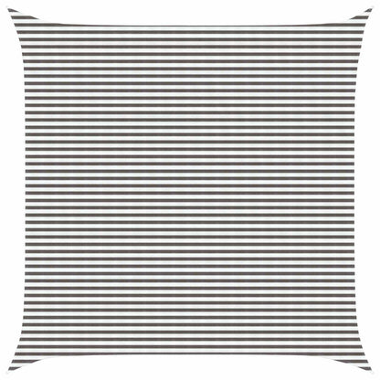 vidaXL Sunshade Sail Light Grey and White 6 x 6 m HDPE