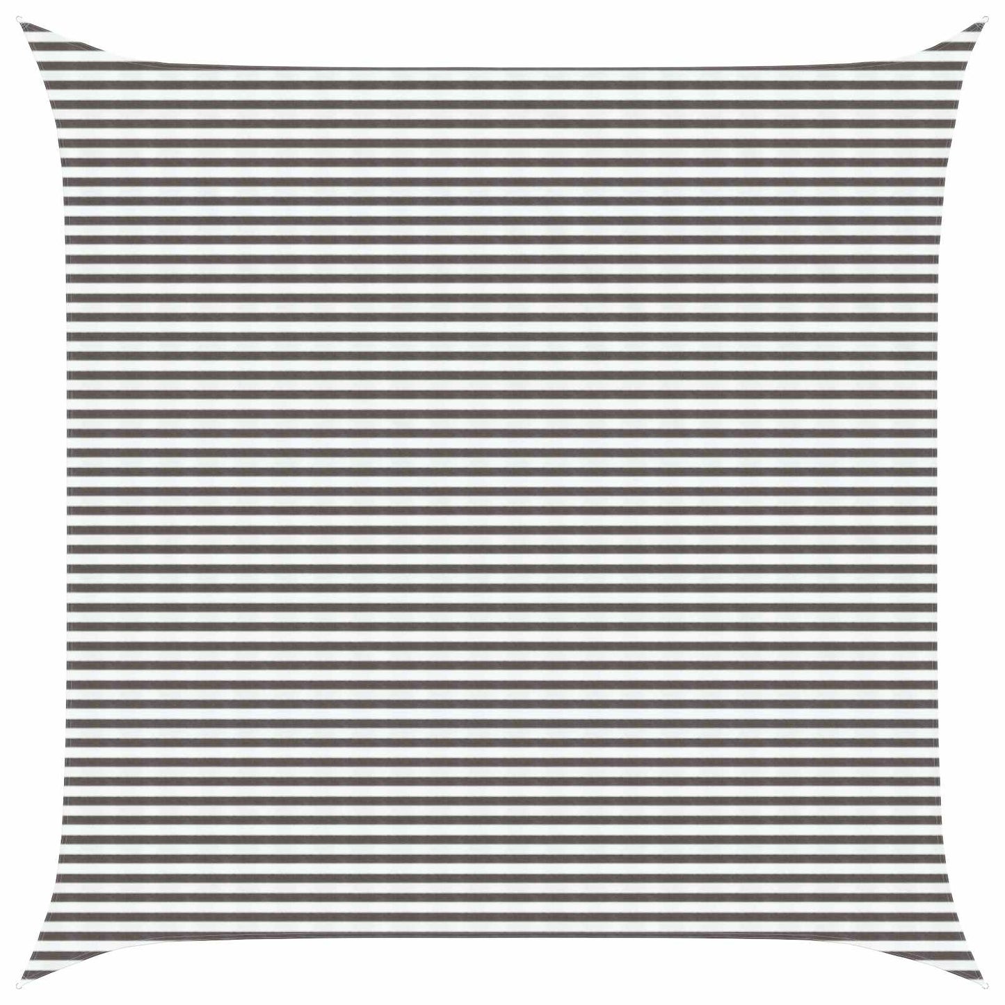 vidaXL Sunshade Sail Light Grey and White 7 x 7 m HDPE