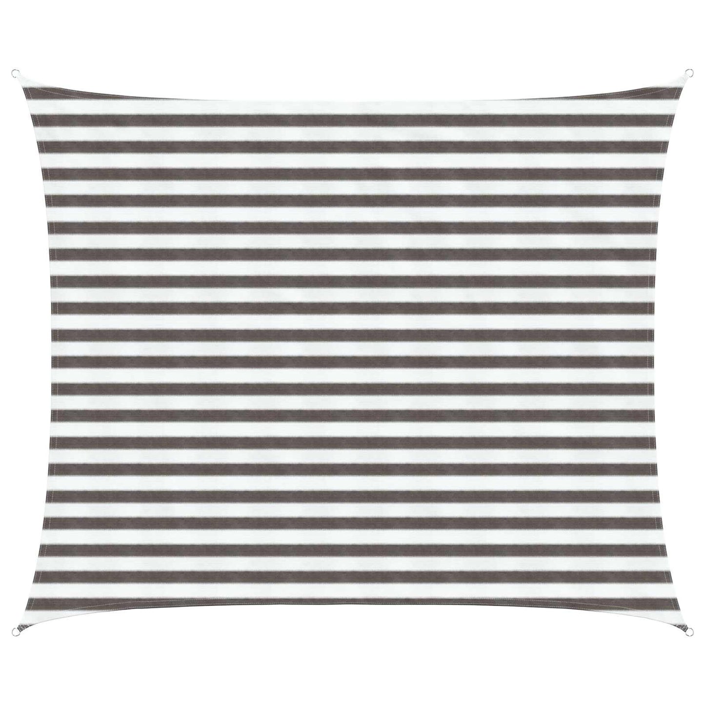 vidaXL Sunshade Sail 2.5 x 3 m HDPE Rectangular Light Grey and White
