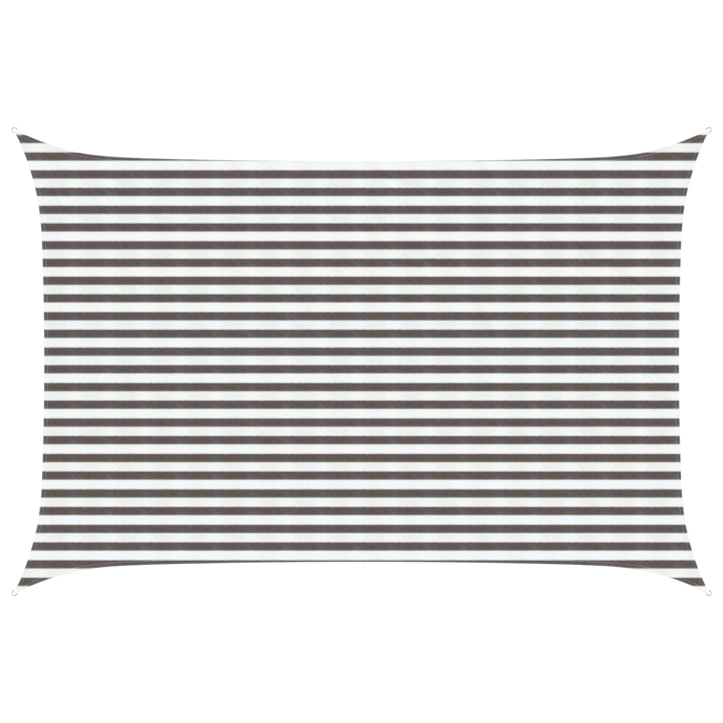 vidaXL Sunshade Sail Light Grey and White 3 x 5 m HDPE