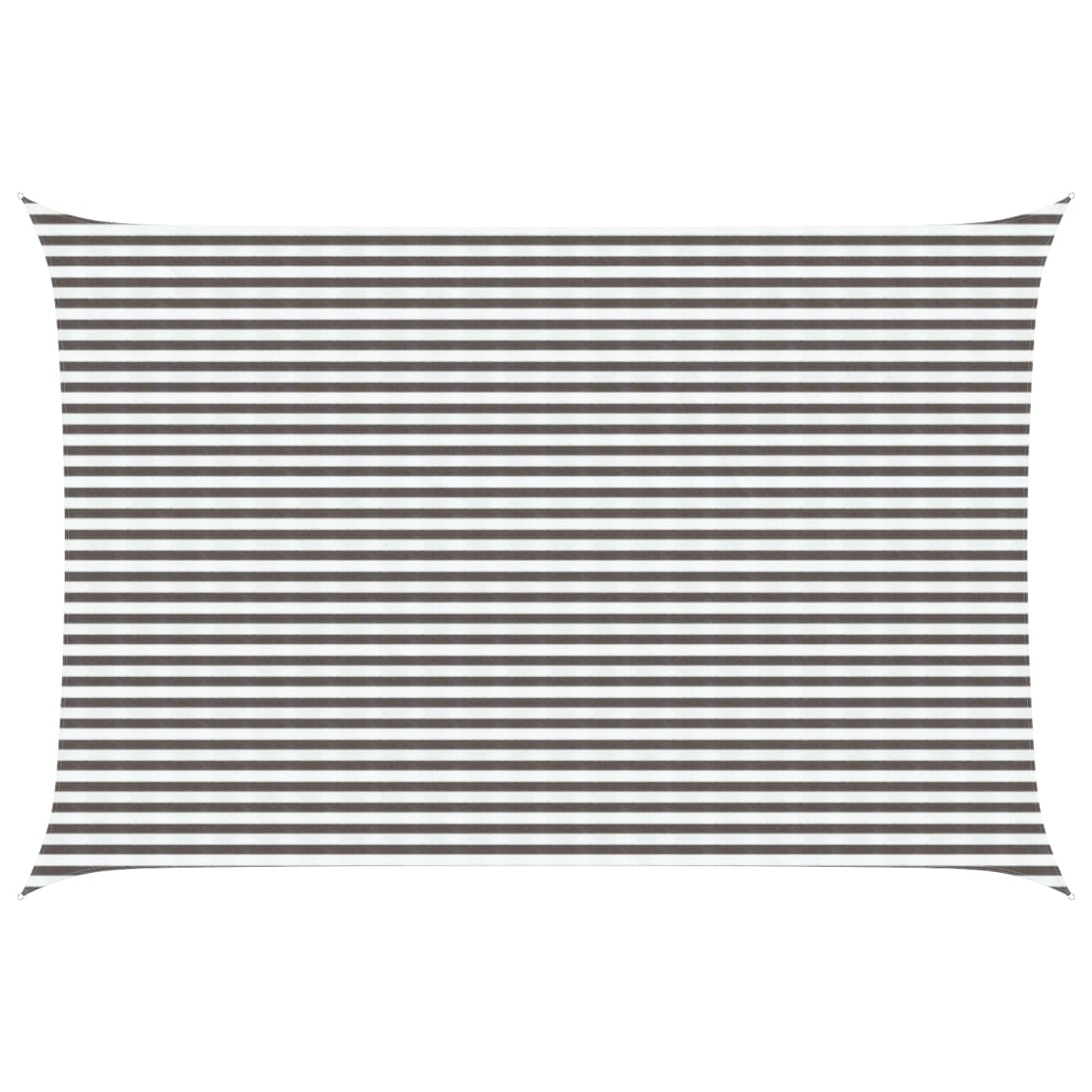 vidaXL Sunshade Sail Light Grey and White 4 x 5 m HDPE