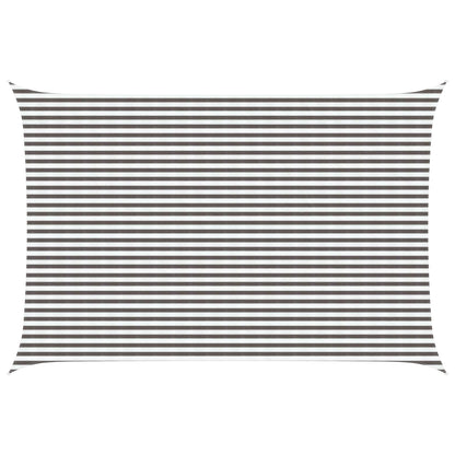 vidaXL Sunshade Sail Light Grey and White 4 x 5 m HDPE