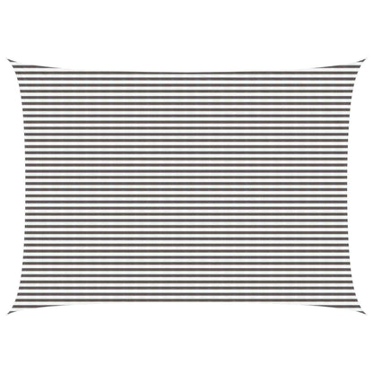 vidaXL Sunshade Sail Light Grey and White 5 x 8 m HDPE